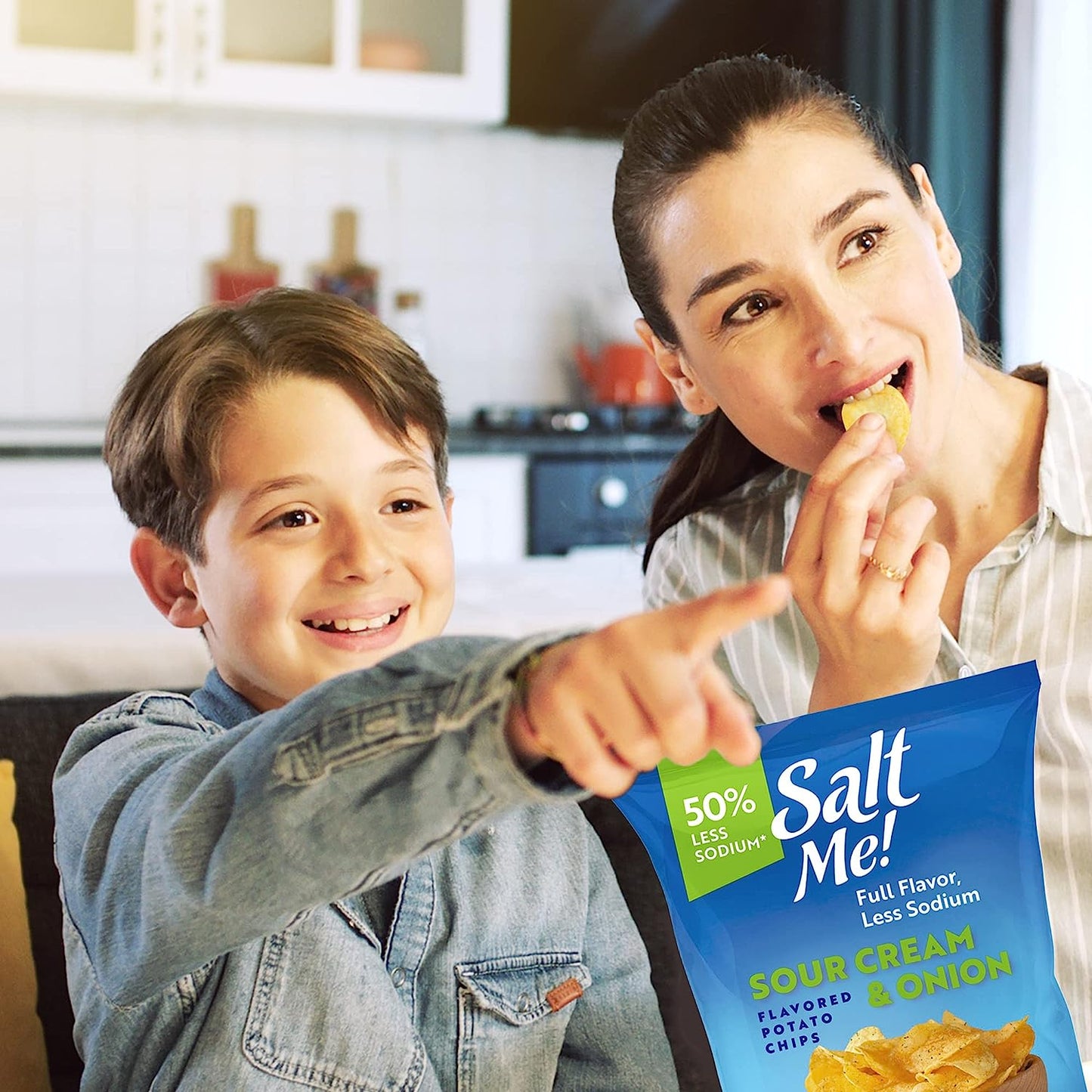 SaltMe! Sour Cream & Onion Potato Chips 5oz Bag - 6ct